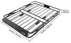 VEVOR Dachträgerkorb 1168 x 914 x 102 mm Dachgepäckkorb mit Produktbild-Vorschau 8