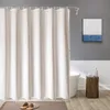 MODFU Duschvorhang 183x183cm, wasserabweisend Leinenoptik, Produktbild-Vorschau 7