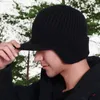 Herren Winter Strickmütze mit Schirm und Ohrenschützern, Produktbild-Vorschau 4