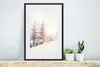 MuchoWow® Gerahmtes Poster Baum - Schnee - Winter 40x60 cm Produktbild-Vorschau 4