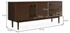 Sideboard TECCA mit 2 Türen und 3 Schubladen, Nussbaum Produktbild-Vorschau 7