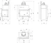 Kamineinsatz aus Stahl KRATKI MBM rechts 10 kW Ø 200 Produktbild-Vorschau 2