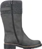 A side view of a gray boot with a knitted cuff. Anteprima dell’immagine prodotto