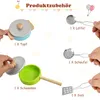 COSTWAY Kinderküche Holz, Kinder Spielküche mit Zubehör, Produktbild-Vorschau 7
