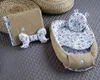 TAUPE Waffelpique/ BLUMENWIESE Braun Babynestchen Unterlage Produktbild-Vorschau 3