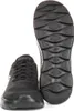 A black Skechers Go Walk Flex shoe and its sole are displayed against a white background. Produktbild-Vorschau