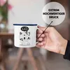 Trendation - Katze Nö Emaille Tasse Lustige Emaille Emaille Produktbild-Vorschau 2