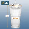 Vilde | Set 2 bicchieri con coperchio e cannuccia 500 ml - Anteprima dell’immagine prodotto 6