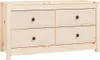 vidaXL Beistellschrank 100x40x54 cm Massivholz Kiefer Produktbild-Vorschau 2