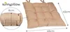 Sunnypillow 4er Set Stuhlkissen mit Bändern 45x45 cm Produktbild-Vorschau 2