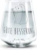 Mr. & Mrs. Panda Glas Igel Blumen - Transparent - Geschenk, Produktbild-Vorschau 1