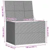vidaXL Garden-Auflagenbox Schwarz 150x100x100 cm Poly Produktbild-Vorschau 6