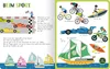 A collage of different sports vehicles and activities, including racing cars, bicycles, jet skis, motorcycles, and sailboats. Voir les images du produit