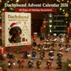 2026 Dachshund Adventskalender – 24 Tage 3D Dackel Figuren, Produktbild-Vorschau 6