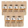 A collection of dog treat packages arranged in two rows. Náhľad obrázku produktu