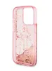 A pink iPhone case with gold glitter and stripes. Náhľad obrázku produktu