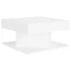 vidaXL Table basse blanche 57x57x30 cm Bois composite Voir les images du produit 1