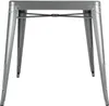 Bolero Bistro Quadratischer Bistrotisch Aus Stahl Grau 66Cm Produktbild-Vorschau 3