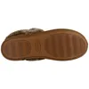 The bottom view of a brown slipper with a fuzzy trim. Produktbild-Vorschau
