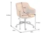 Bürostuhl EUPHORIA 47-56cm Samt senfgelb Produktbild-Vorschau 9