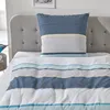 Traumschlaf Seersucker Bettwäsche Hamburg blau 135x200 cm + Produktbild-Vorschau 3