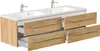 Badmöbel Waschplatz "Geant 160 cm" Eiche Gold Produktbild-Vorschau 4