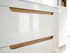 Badezimmerschrank mit Wäschekorb "Panay"  Weiß - Goldene Produktbild-Vorschau 11
