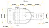 UNITRAILER Bordwandscharnier 140x60 mm mit Druckfeder BSCH Produktbild-Vorschau 2