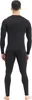 A person wearing a black thermal underwear set, viewed from the back. Náhľad obrázku produktu