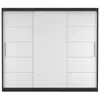 A front view of a modern sliding door wardrobe. Produktbild-Vorschau