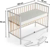 Beistellbett 60x120 cm mit Matratze Cloud Air, Rollen & Produktbild-Vorschau 13