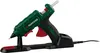 A Parkside hot glue gun with its charging station, shown against a white background. Produktbild-Vorschau