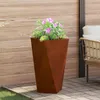 vidaXL Pflanzkübel Rostig 40 x 40 x 75 cm Wetterfeststahl Produktbild-Vorschau 2