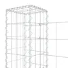 vidaXL Gabionenkorb U-Form mit 2 Säulen Eisen 140x20x100 cm Produktbild-Vorschau 6