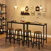 Zestaw 2 Hokerów Industrialnych Loft Drewno Metal Podgląd zdjęcia produktu 9