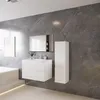 80 cm Badmöbel-Set Unterschrank mit Mineralguss waschtisch Produktbild-Vorschau 3