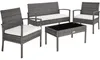 Salon de jardin Sparte 4 places - gris Voir les images du produit 1