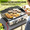 Outsunny Gasgrill 5 KW Tischgrill mit 2 Brenner Grillrost Produktbild-Vorschau 5