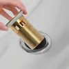 vidaXL Odtoková souprava s přepadem Golden 6,4x6,4x9,1 cm Náhled obrázku produktu 5