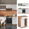 Küchenzeile Vicco R-Line Weiß Hochglanz/Goldkraft Eiche 200 Produktbild-Vorschau 3