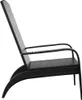 vidaXL Sedia da giardino Adirondack in polirattan nero Anteprima dell’immagine prodotto 10