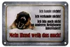 Blechschild Hinweis 18x12cm kaufe nichts mein Hund weiß Produktbild-Vorschau 1