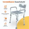 Goliving Verstellbarer Duschstuhl - Abnehmbare Arm- und Produktbild-Vorschau 2