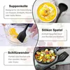 set di 8 utensili da cucina in silicone nero - Resistente Anteprima dell’immagine prodotto 4