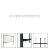 The Living Store Gartenzaun mit Speerspitzen Stahl 15,3 x Produktbild-Vorschau 1