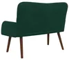 vidaXL 2-Sitzer Sofa Dunkelgrün 115 x 61 x 87 cm Samt (V) Produktbild-Vorschau 6