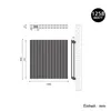 SONNI 630×1004 mm antracite radiatore a pannello a doppio Anteprima dell’immagine prodotto 8