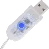 A close-up shot of a USB connector with a blue button on a white background. Produktbild-Vorschau