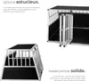 Cage de transport pour chien double dos incliné - sans Voir les images du produit 3