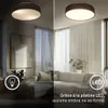 Briloner Plafonnier LED abat-jour en tissu Ø38x10,5 cm rond Voir les images du produit 3